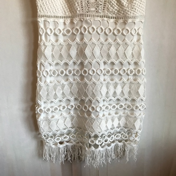 ASOS Goldie Mixed Crochet Bodycon Dress - Picture 8 of 8